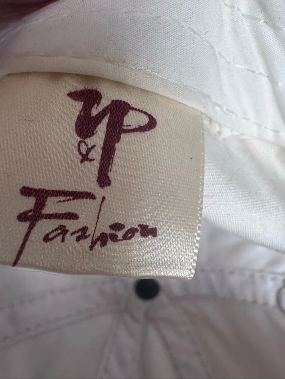 True Religion White Baseball Cap with Brown Brim Patch see photos for details